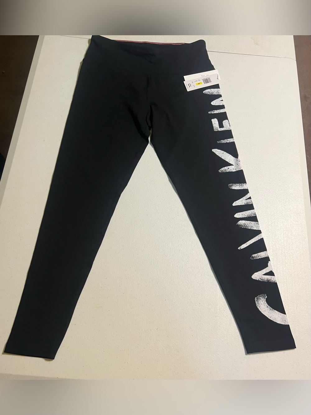 Women's M Calvin Klein Performance High Waist Full Length Black Leggings NWT